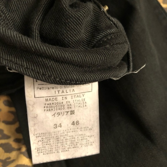 Gianfranco Ferre size 12 black jeans made in ITALY 34-46 stretch straight leg - Picture 10 of 13